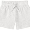 imageAmazon Essentials Unisex Babies Cotton PullOn Shorts MultipacksGrey HeatherLight GreyNavyWashed Navy