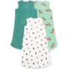 imageAmazon Essentials Unisex Babies Microfleece Wearable Blanket Sleep Sack Pack of 3Dark GreenLight Green SquirrelWhite Berry