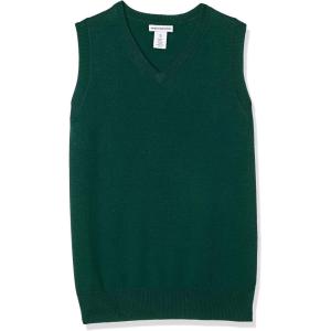 imageAmazon Essentials Boys and Toddlers Uniform Cotton VNeck Sweater Vest MultipacksGreen