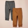 imageAmazon Essentials Boys and Toddlers Fleece Joggers SweatpantsCharcoal HeatherLight Brown