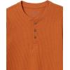 imageAmazon Essentials Boys and Toddlers LongSleeve Knit Thermal TShirt Pack of 3Grey Rugby StripeMustard YellowRust