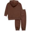 imageAmazon Essentials Unisex Kids and Toddlers Modern Sweat Set Pack of 2Deep Brown