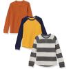 Grey Rugby Stripe/Mustard Yellow/Rust