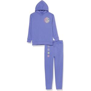 imageAmazon Essentials Unisex Kids and Toddlers Modern Sweat Set Pack of 2Purple Blue