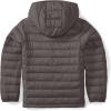 imageAmazon Essentials Boys and Toddlers Lightweight WaterResistant Packable Hooded Puffer JacketDark Grey Neon Yellow