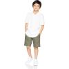 imageAmazon Essentials Boys and Toddlers Uniform Woven Chino FlatFront Shorts with Adjustable Waist MultipacksOlive