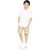 imageAmazon Essentials Boys and Toddlers Uniform Woven Chino FlatFront Shorts with Adjustable Waist MultipacksWashed Khaki Brown