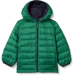 imageAmazon Essentials Boys and Toddlers Lightweight WaterResistant Packable Hooded Puffer JacketGreen