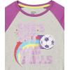 imageAmazon Essentials Girls and Toddlers LongSleeve TShirts Previously Spotted Zebra MultipacksGrey FootballNavy Stars