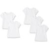 imageAmazon Essentials Girls and Toddlers ShortSleeve TShirt Tops Previously Spotted Zebra MultipacksWhite