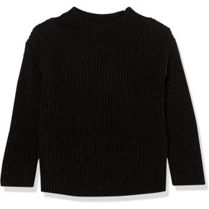 imageAmazon Essentials Girls and Toddlers Modern WideNeck Pullover SweaterBlack