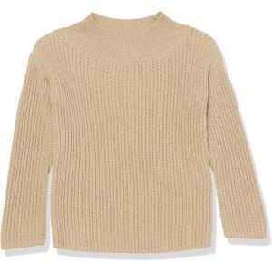 imageAmazon Essentials Girls and Toddlers Modern WideNeck Pullover SweaterTan