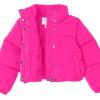 imageAmazon Essentials Girls and Toddlers Cropped Puffer JacketNeon Pink