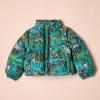 imageAmazon Essentials Girls and Toddlers Cropped Puffer JacketTexture Splatter