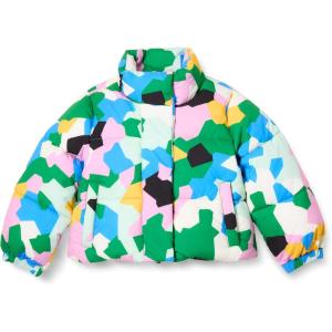 imageAmazon Essentials Girls and Toddlers Cropped Puffer JacketGeo Camo