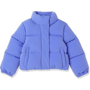 imageAmazon Essentials Girls and Toddlers Cropped Puffer JacketPurple Blue