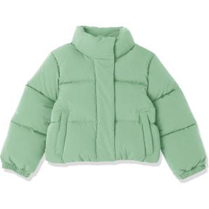 imageAmazon Essentials Girls and Toddlers Cropped Puffer JacketSage Green