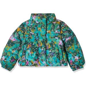 imageAmazon Essentials Girls and Toddlers Cropped Puffer JacketTexture Splatter