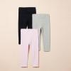 imageAmazon Essentials Girls and Toddlers Leggings MultipacksBlackGrey HeatherLight Pink