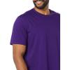 imageAmazon Essentials Mens TShirt SlimFit ShortSleeve Crewneck Pack of 2BlackDark Purple
