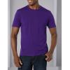 imageAmazon Essentials Mens TShirt SlimFit ShortSleeve Crewneck Pack of 2BlackDark Purple