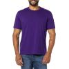 imageAmazon Essentials Mens TShirt SlimFit ShortSleeve Crewneck Pack of 2BlackDark Purple