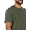 imageAmazon Essentials Mens TShirt SlimFit ShortSleeve Crewneck Pack of 2BlackOlive