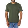 imageAmazon Essentials Mens TShirt SlimFit ShortSleeve Crewneck Pack of 2BlackOlive
