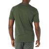 imageAmazon Essentials Mens TShirt SlimFit ShortSleeve Crewneck Pack of 2BlackOlive