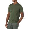 imageAmazon Essentials Mens TShirt SlimFit ShortSleeve Crewneck Pack of 2BlackOlive