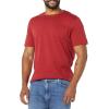 imageAmazon Essentials Mens TShirt SlimFit ShortSleeve Crewneck Pack of 2Dark RedNavy