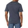 imageAmazon Essentials Mens TShirt SlimFit ShortSleeve Crewneck Pack of 2Grey HeatherNavy Stripe
