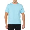 imageAmazon Essentials Mens TShirt SlimFit ShortSleeve Crewneck Pack of 2Light Blue