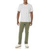 imageAmazon Essentials Mens TShirt SlimFit ShortSleeve Crewneck Pack of 2Pineapple PrintWhite