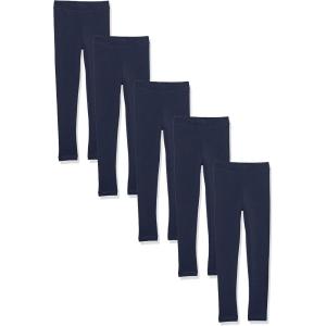 imageAmazon Essentials Girls and Toddlers Leggings MultipacksNavy
