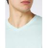 imageAmazon Essentials 100 Cotton T Shirts for Men RegularFit ShortSleeve VNeck Pack of 2 Available in Big ampamp TallAqua BlueLight Blue
