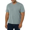 imageAmazon Essentials 100 Cotton T Shirts for Men RegularFit ShortSleeve VNeck Pack of 2 Available in Big ampamp TallGrey Heather