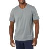 imageAmazon Essentials 100 Cotton T Shirts for Men RegularFit ShortSleeve VNeck Pack of 2 Available in Big ampamp TallGrey Heather