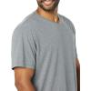 imageAmazon Essentials 100 Cotton T Shirts for Men RegularFit ShortSleeve VNeck Pack of 2 Available in Big ampamp TallGrey HeatherWhite