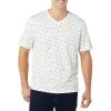 imageAmazon Essentials 100 Cotton T Shirts for Men RegularFit ShortSleeve VNeck Pack of 2 Available in Big ampamp TallNavyBoat Print