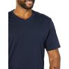 imageAmazon Essentials 100 Cotton T Shirts for Men RegularFit ShortSleeve VNeck Pack of 2 Available in Big ampamp TallNavyDark Red