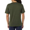 imageAmazon Essentials 100 Cotton T Shirts for Men RegularFit ShortSleeve VNeck Pack of 2 Available in Big ampamp TallNavyOliveStripe