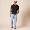 imageAmazon Essentials Mens RegularFit ShortSleeve Cotton Henley TShirt Pack of 2Black