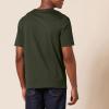 imageAmazon Essentials Mens RegularFit ShortSleeve Cotton Henley TShirt Pack of 2BlackDark Olive