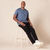 imageAmazon Essentials Mens RegularFit ShortSleeve Cotton Henley TShirt Pack of 2DenimNavy