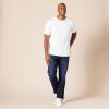 imageAmazon Essentials Mens RegularFit ShortSleeve Cotton Henley TShirt Pack of 2White