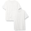 imageAmazon Essentials Mens RegularFit ShortSleeve Cotton Henley TShirt Pack of 2White