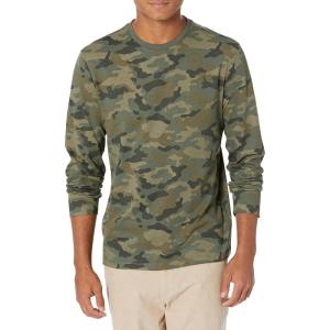 imageAmazon Essentials Mens SlimFit LongSleeve TShirtGreen Camo