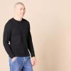 imageAmazon Essentials Long Sleeve Waffle Henley Shirts for Men SlimFitBlack