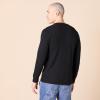 imageAmazon Essentials Long Sleeve Waffle Henley Shirts for Men SlimFitBlack